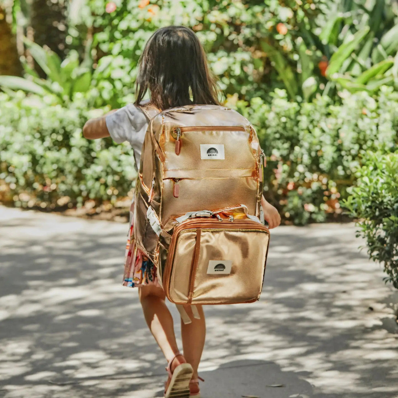 Kids Backpack Bundle Set - Metallic Gold