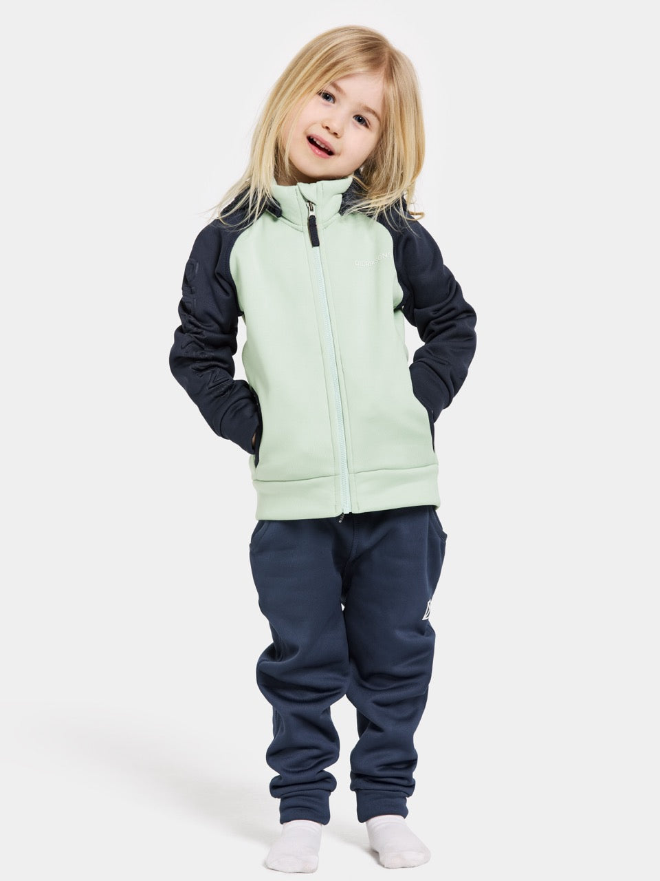Kids Corin Technical Fleece Zip Jacket – Mid Layer | Didriksons