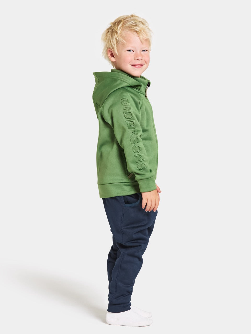 Kids Corin Technical Fleece Zip Jacket – Mid Layer | Didriksons