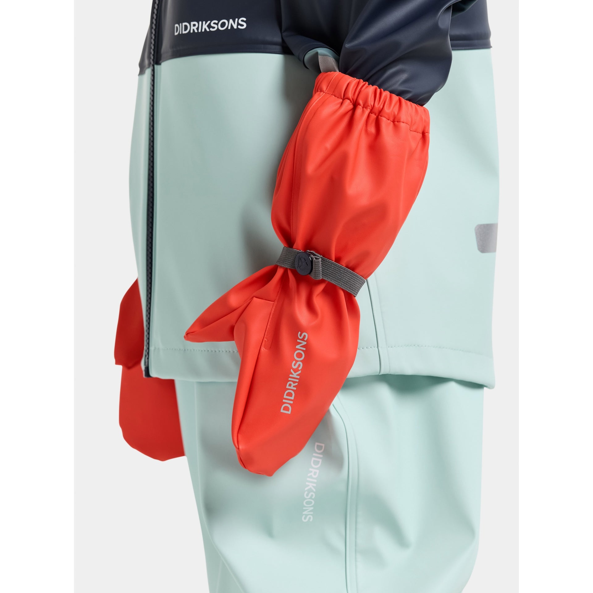 Kids Unlined Long Cuff Rain Mittens– Waterproof, PU | Didriksons