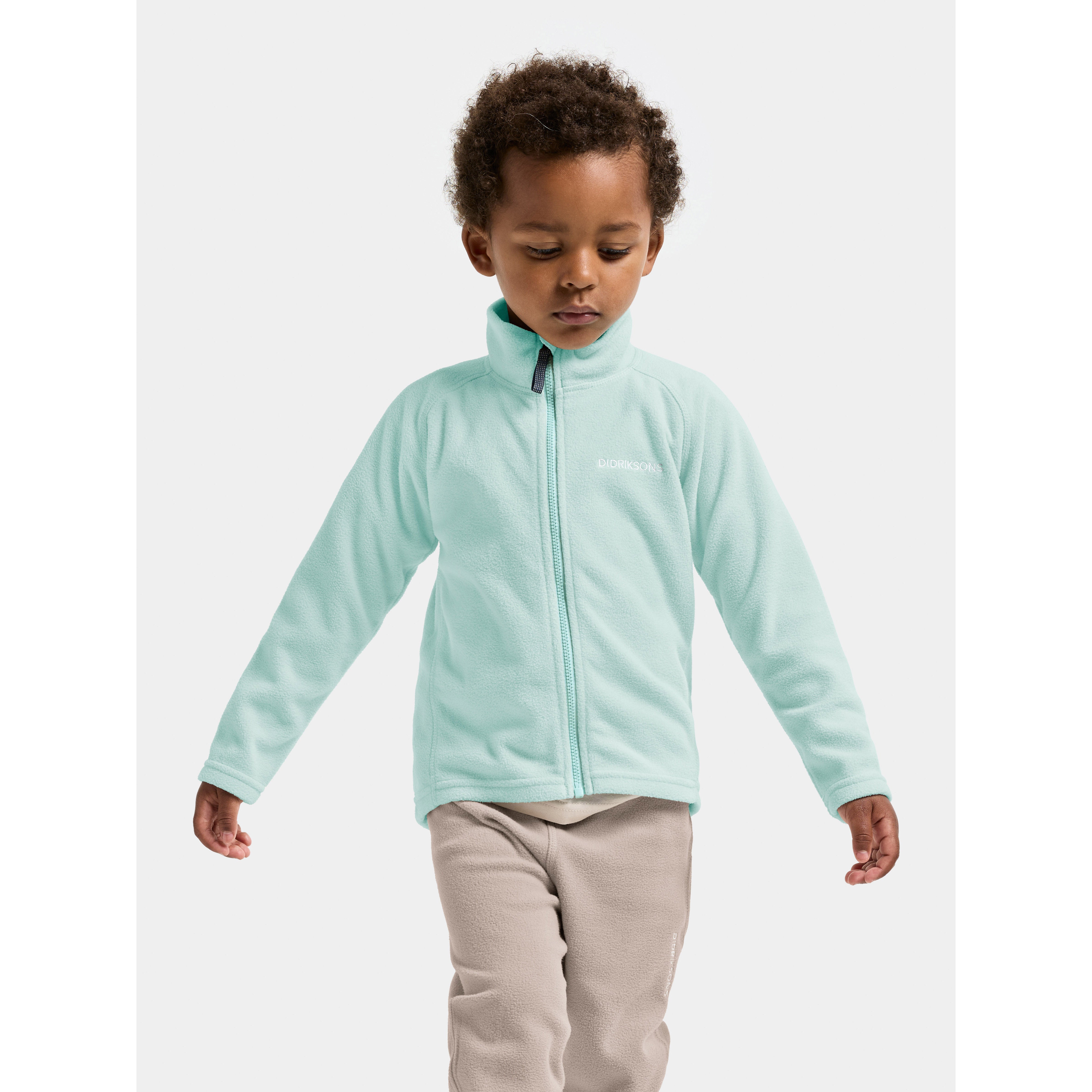 Kids Monte Mid Layer Fleece Jacket – Full Zip | Didriksons