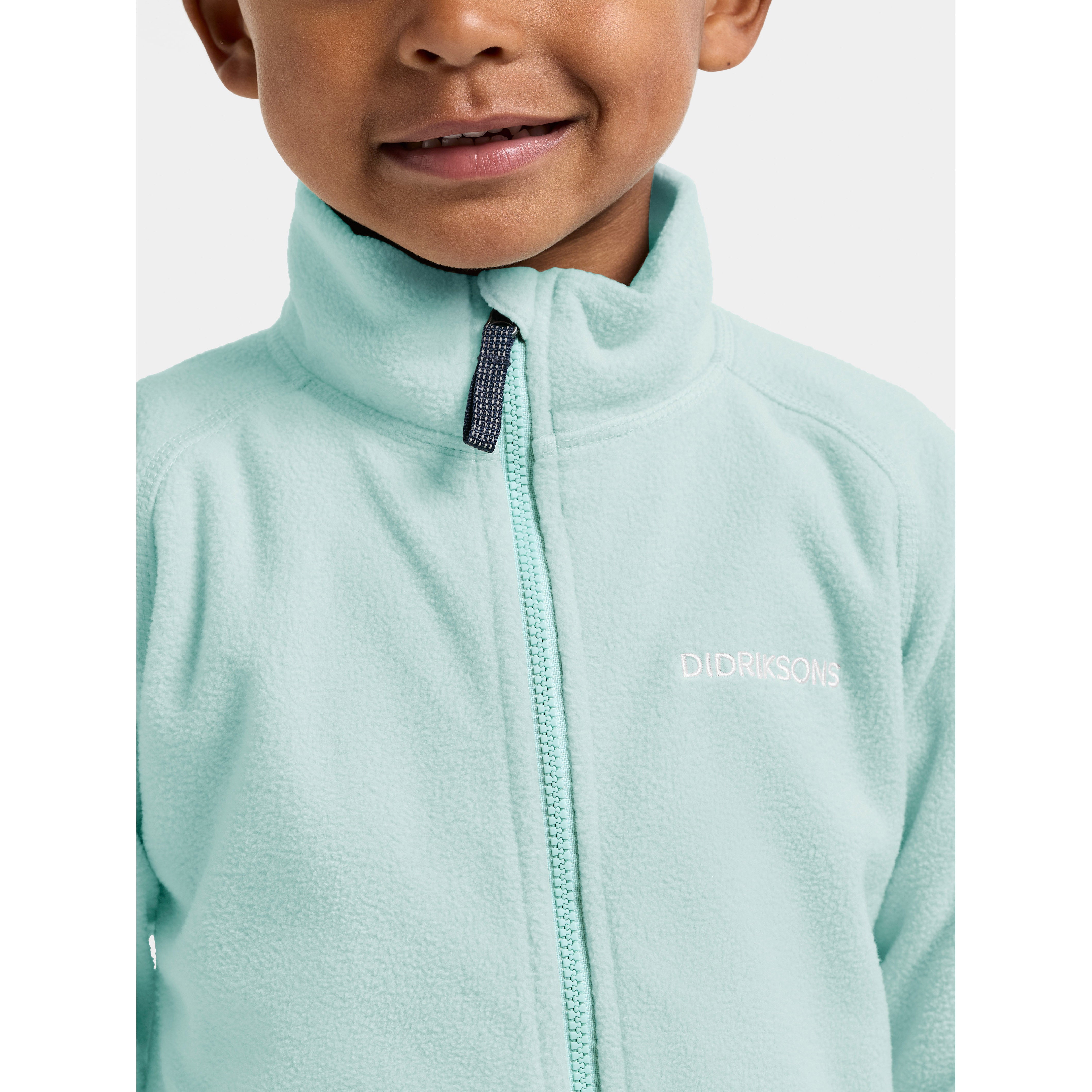 Kids Monte Mid Layer Fleece Jacket – Full Zip | Didriksons