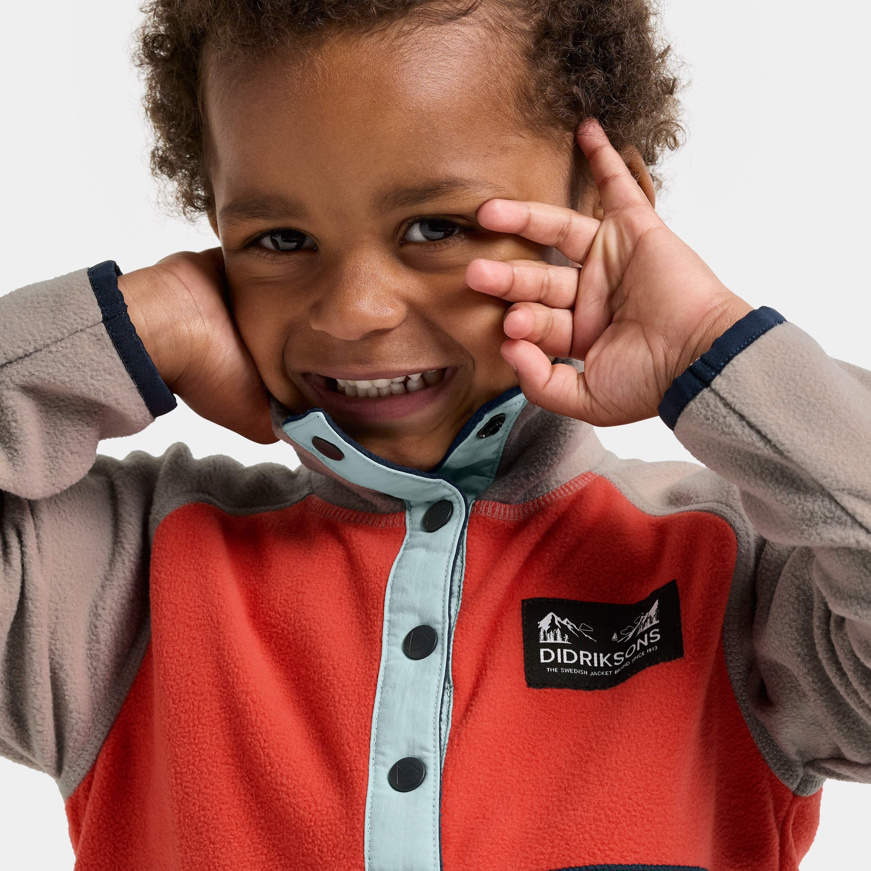 Kids Monte Half Button Fleece Jacket | Didriksons |