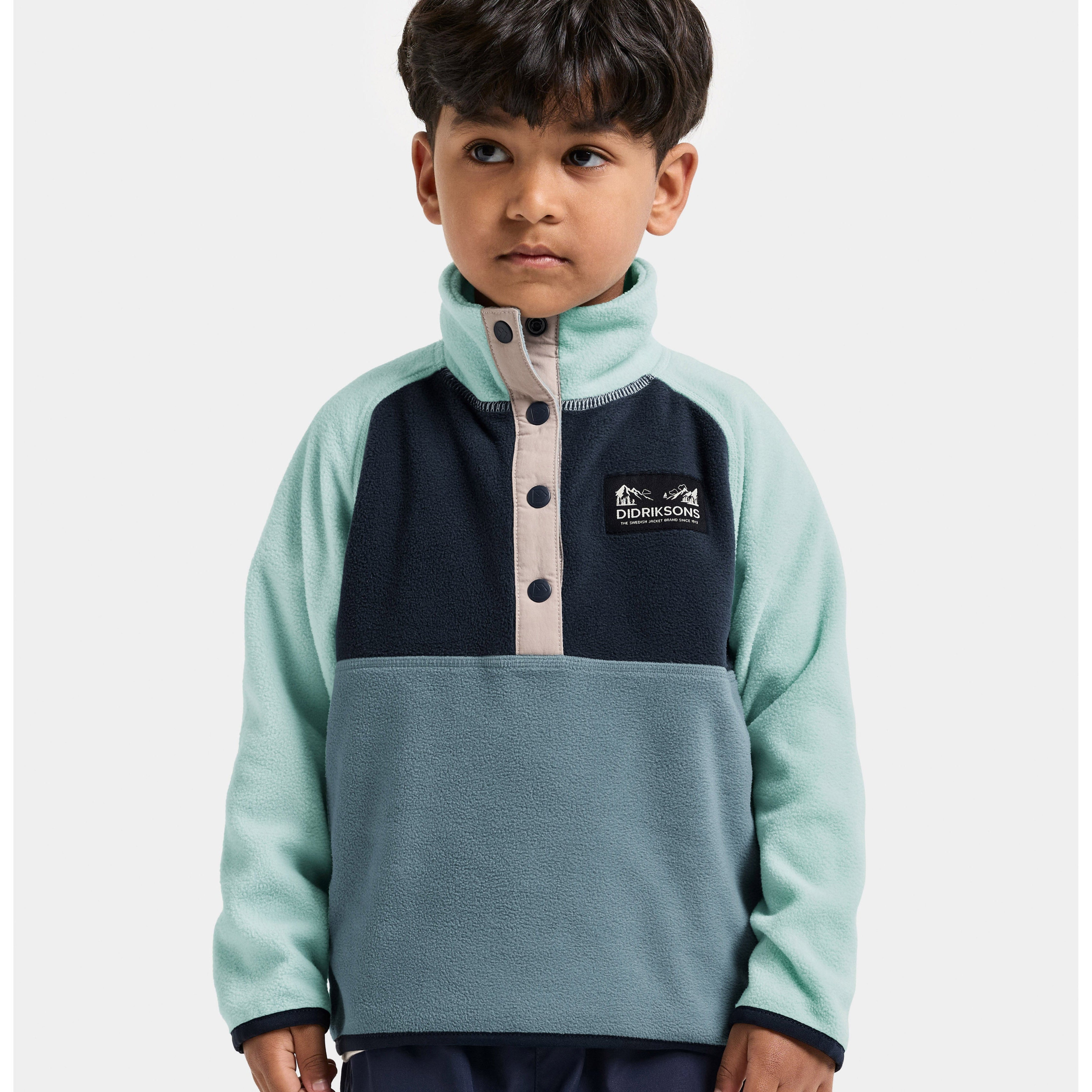 Kids Monte Half Button Fleece Jacket | Didriksons |