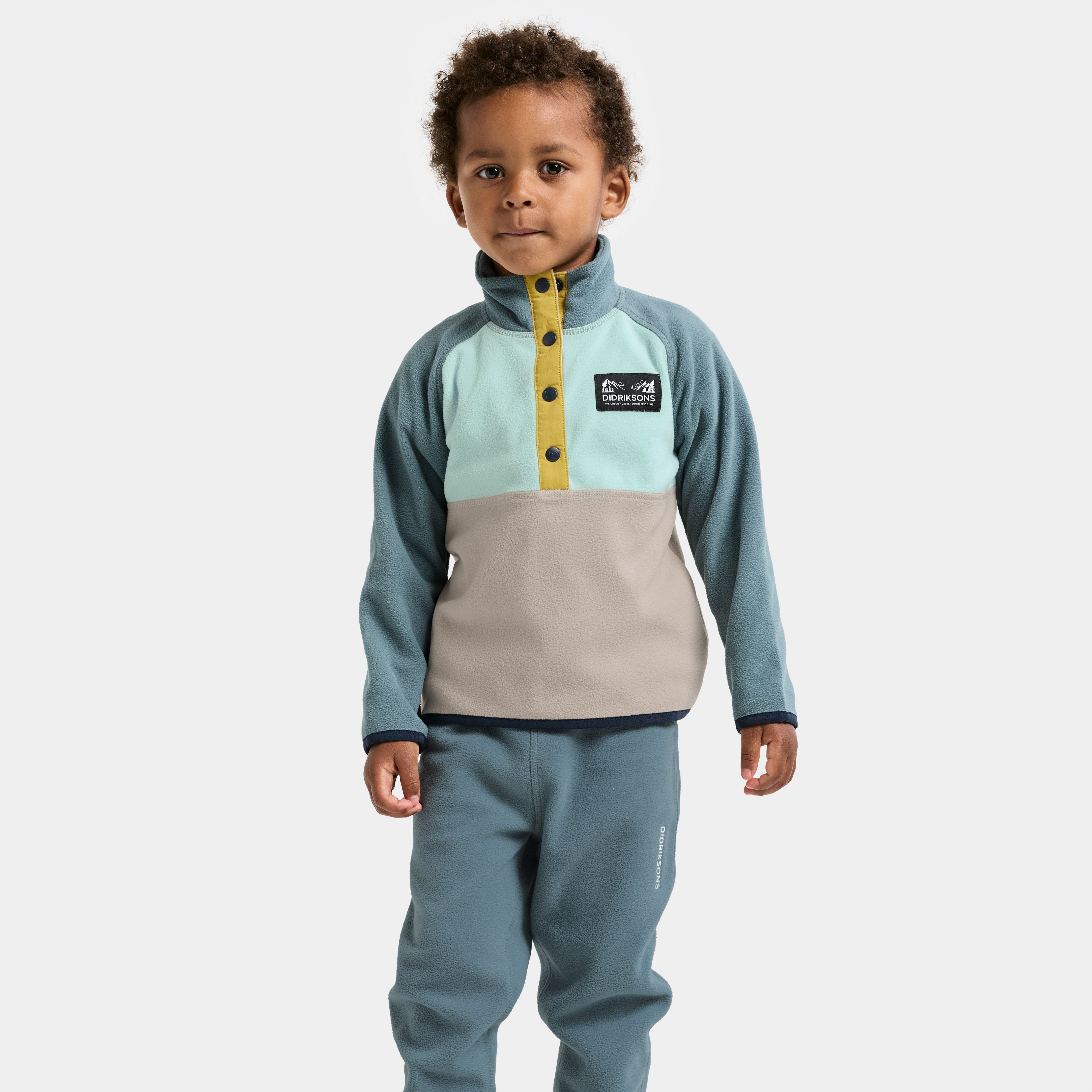 Kids Monte Half Button Fleece Jacket | Didriksons |