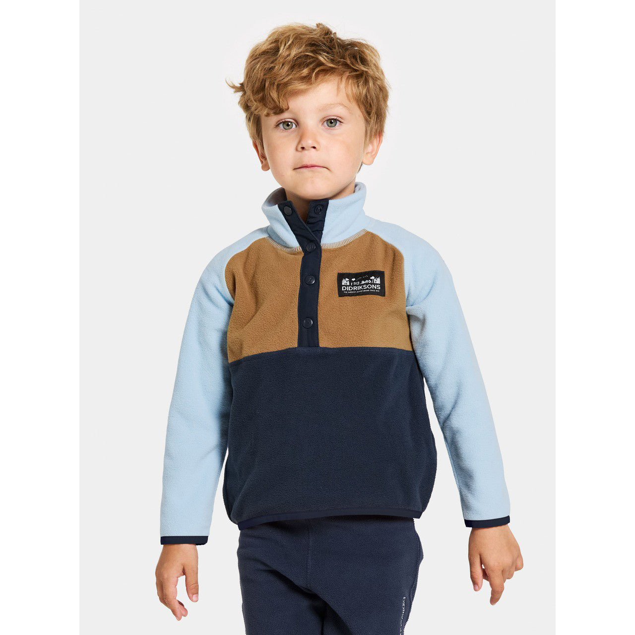 Kids Monte Fleece Jacket – Half Button | Didriksons