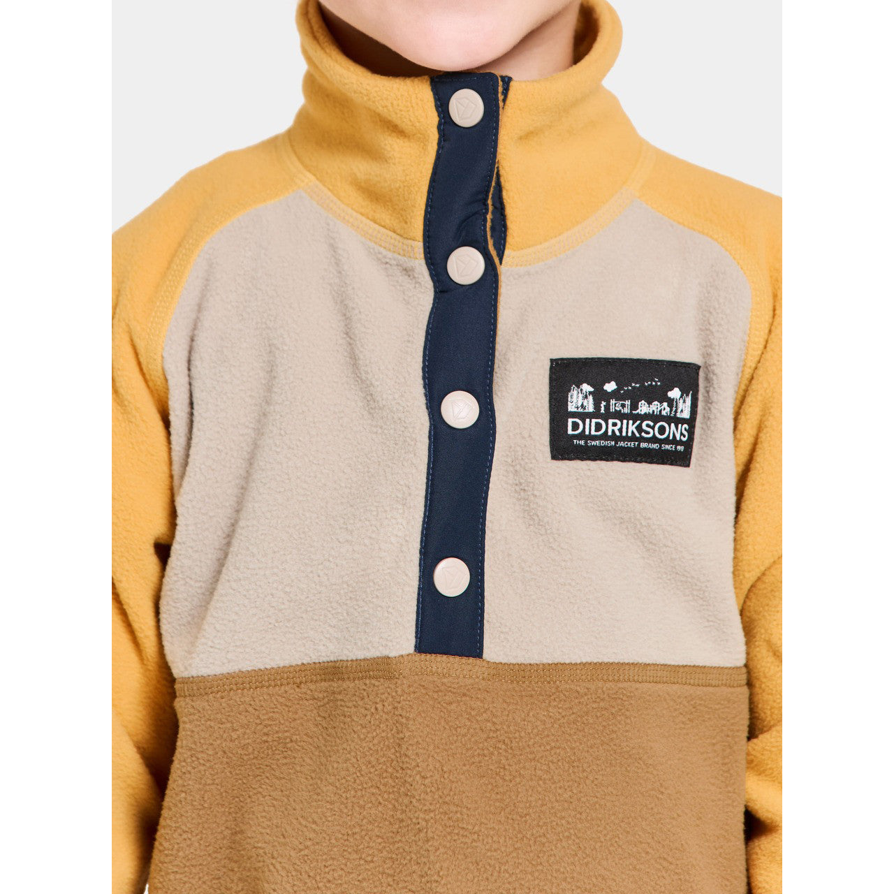 Kids Monte Fleece Jacket – Half Button | Didriksons