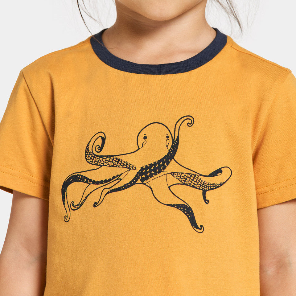 Kids Organic Cotton Printed T-Shirt | Didriksons