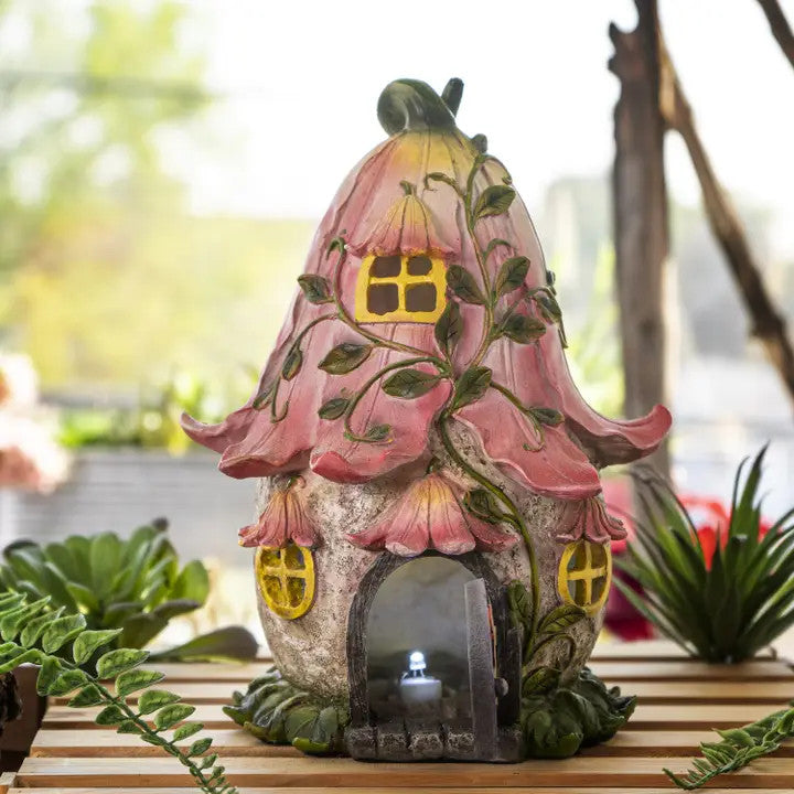 Fairy Petal Cottage w/LED Light