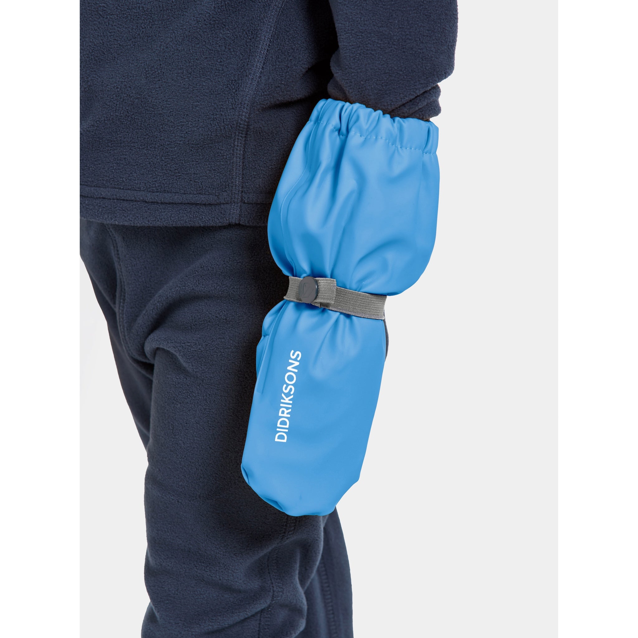Kids Long Cuff Fleece Lined Rain Mittens – Waterproof, PU | Didriksons
