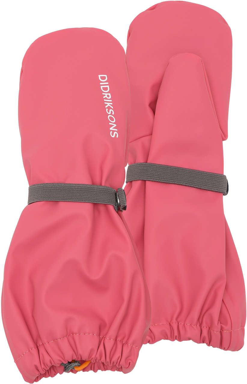 Kids Long Cuff Fleece Lined Rain Mittens – Waterproof, PU | Didriksons