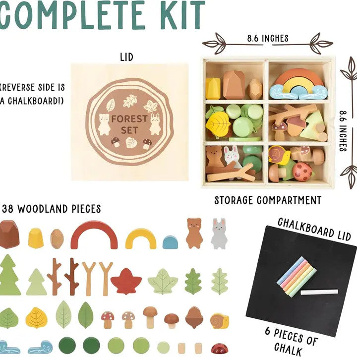 Wooden Forest Sensory Bin Accessories