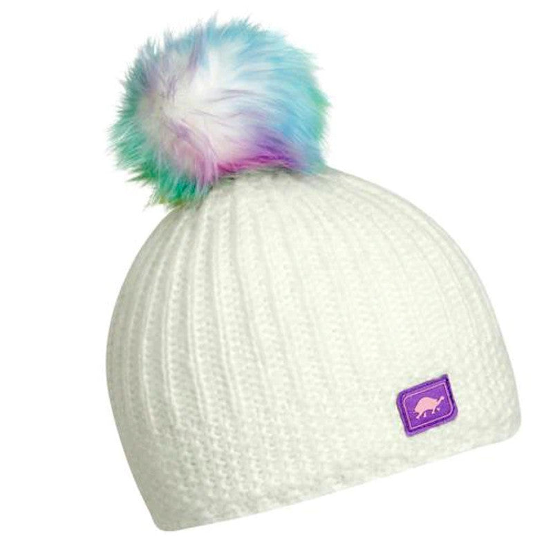 Kids Suzie Pom Beanie #color_white