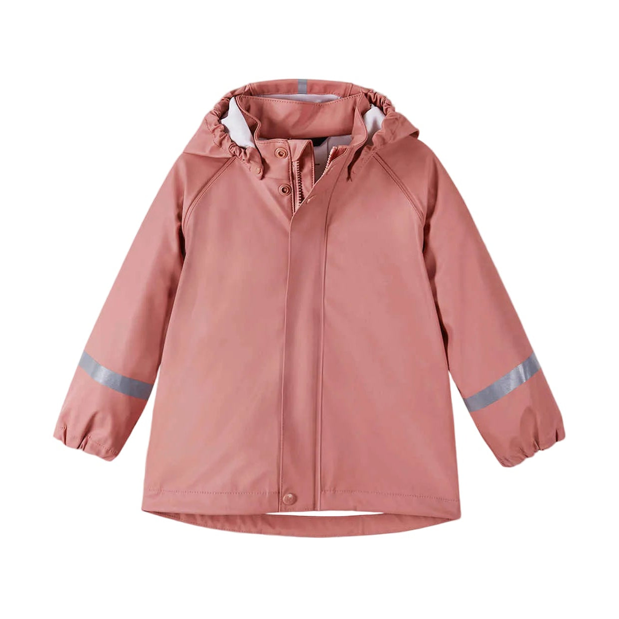 Kids Waterproof Lampi Rain Jacket - Unlined, PU | Reima #color_rose-blush