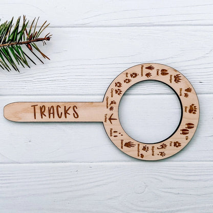 Kids Animal Track Finder – Wooden Nature Exploration Tool for Outdoor Play