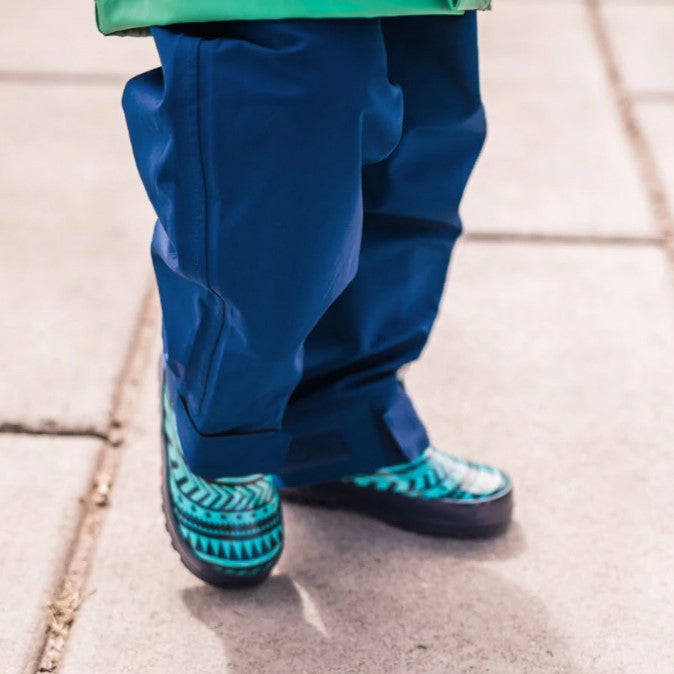 Kids Trail Pull-on Rain Pant - Breathable | Oaki #color_navy