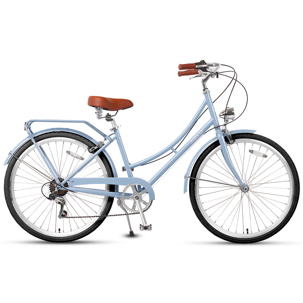AVASTA 26" 6 Speed Hybrid Cruiser Black Tires Bike - Astrid