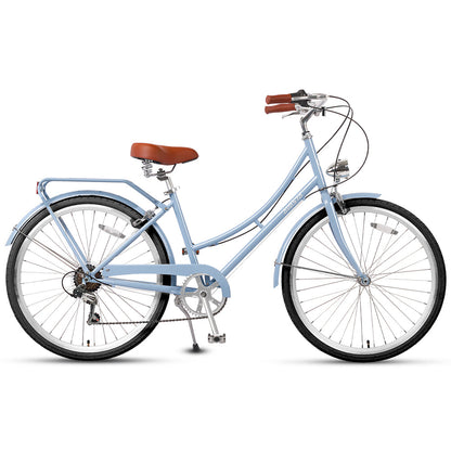 AVASTA 26" 6 Speed Hybrid Cruiser Black Tires Bike - Astrid