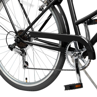 AVASTA 26" 6 Speed Hybrid Cruiser Black Tires Bike - Astrid