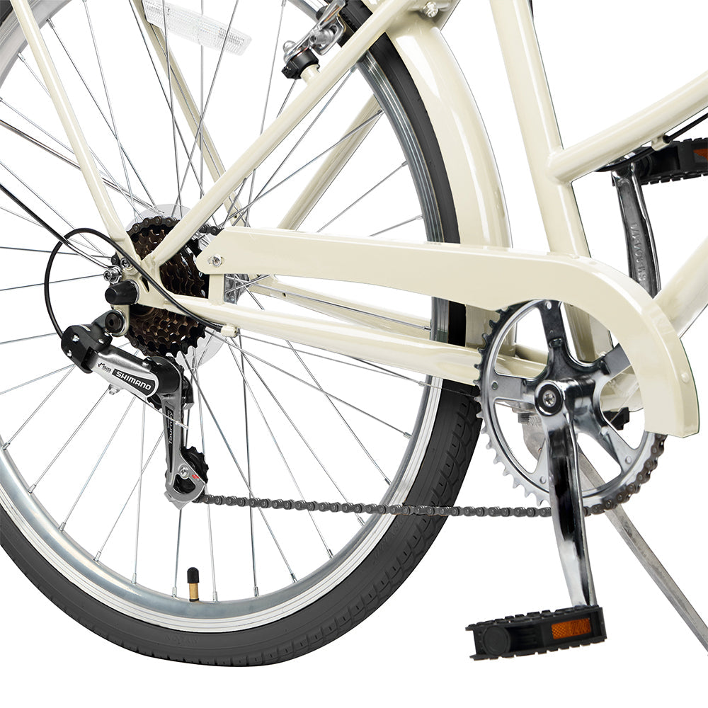 AVASTA 26" 6 Speed Hybrid Cruiser Black Tires Bike - Astrid