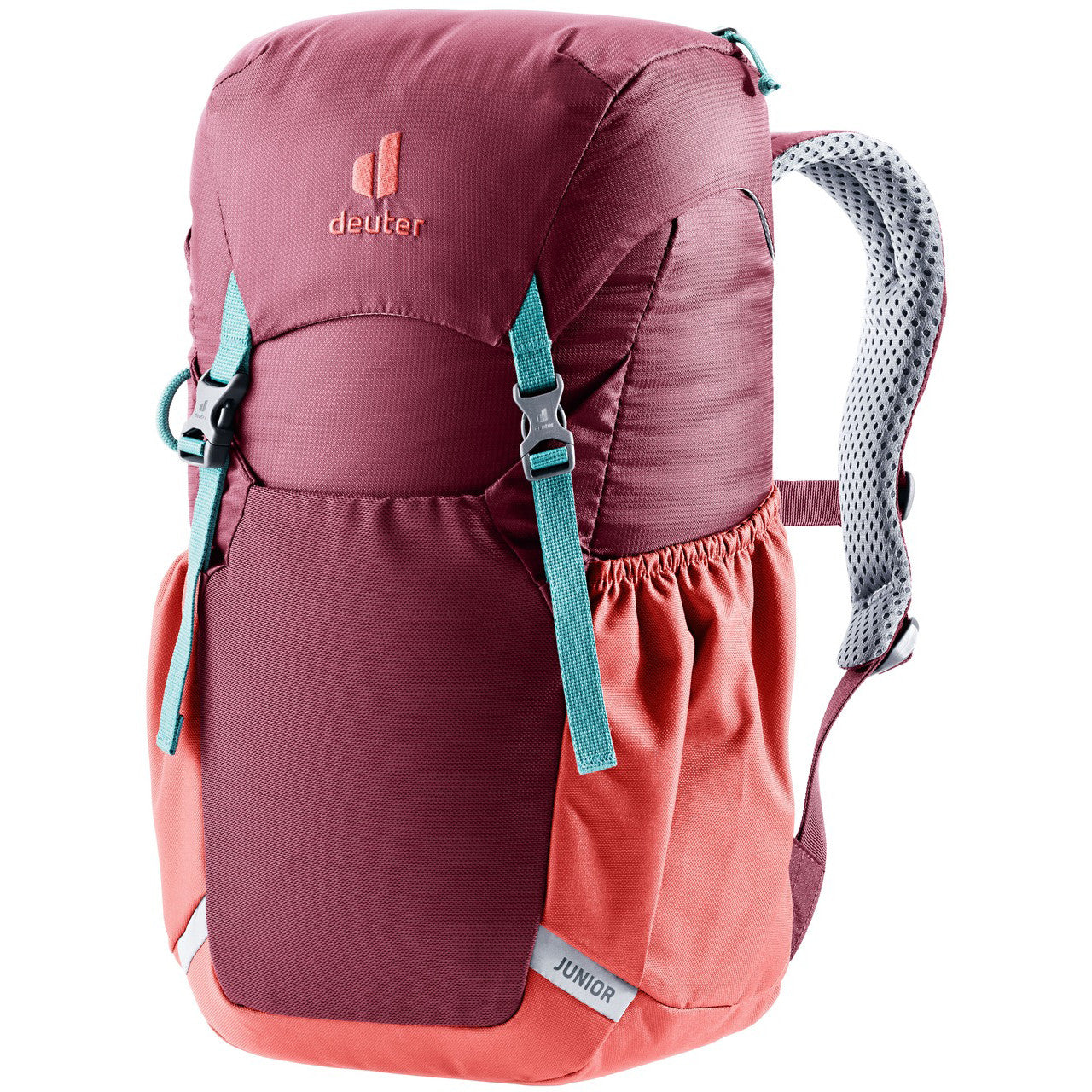 Junior Kids Backpack – Adjustable Straps, Durable, Recycled Materials | Deuter #color_maroon-/-currant