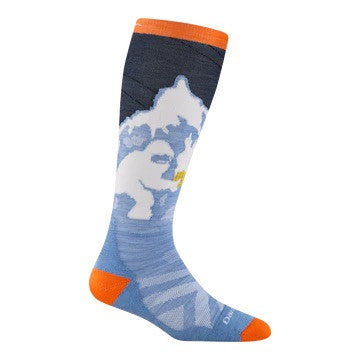Kids Over the Calf Lightweight Ski and Snowboard Sock | Darn Tough #color_yeti