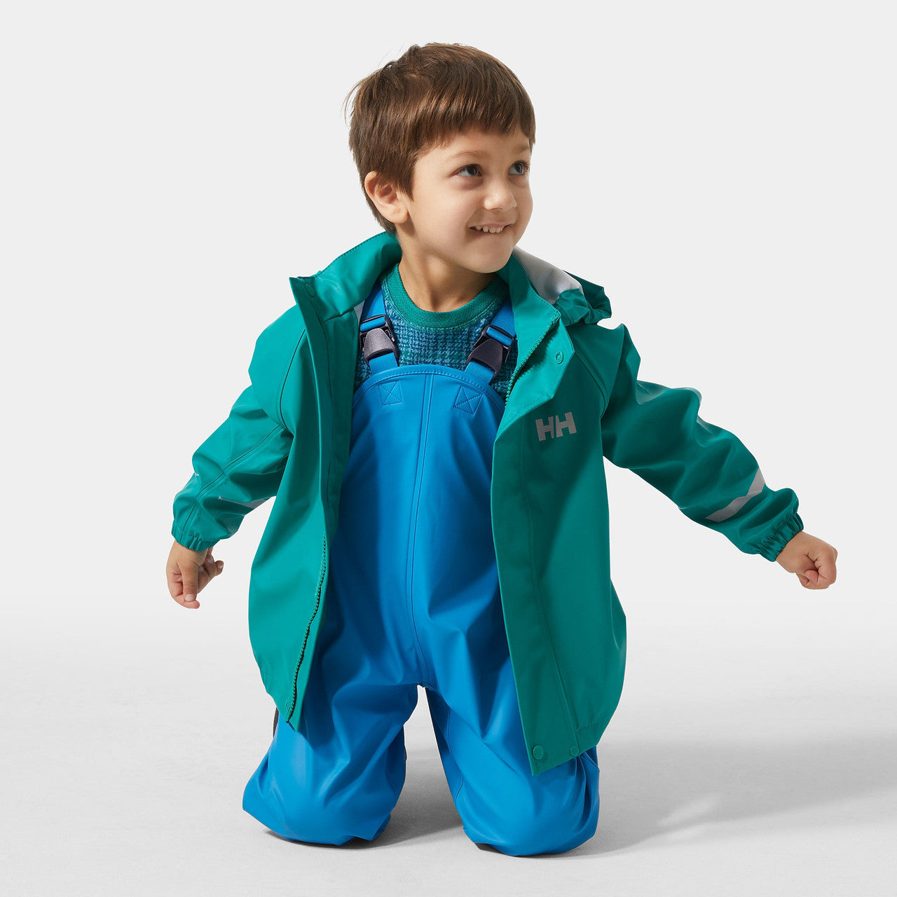 Kids Waterproof Bergen 2.0 Rain Set – Jacket & Bibs, PU| Helly Hansen 