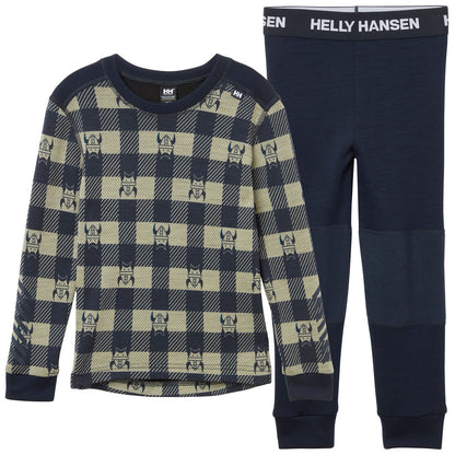 Kids Lifa Merino Wool Printed 2-Piece Base Layer Set – LIFA Merino| Helly Hansen 