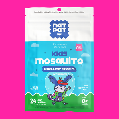 Kids Mosquito Repellent Stickers – NatPat BuzzPatch – 24 Pack