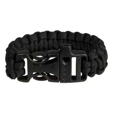 Outdoor Discovery Survival Bracelet with Whistle