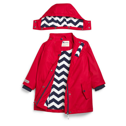 Kids Fleece Lined Puddleflex Rain Jacket - Waterproof, Warm, PU | Muddy Puddles 