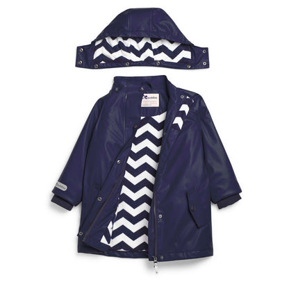 Kids Fleece Lined Puddleflex Rain Jacket - Waterproof, Warm, PU | Muddy Puddles 