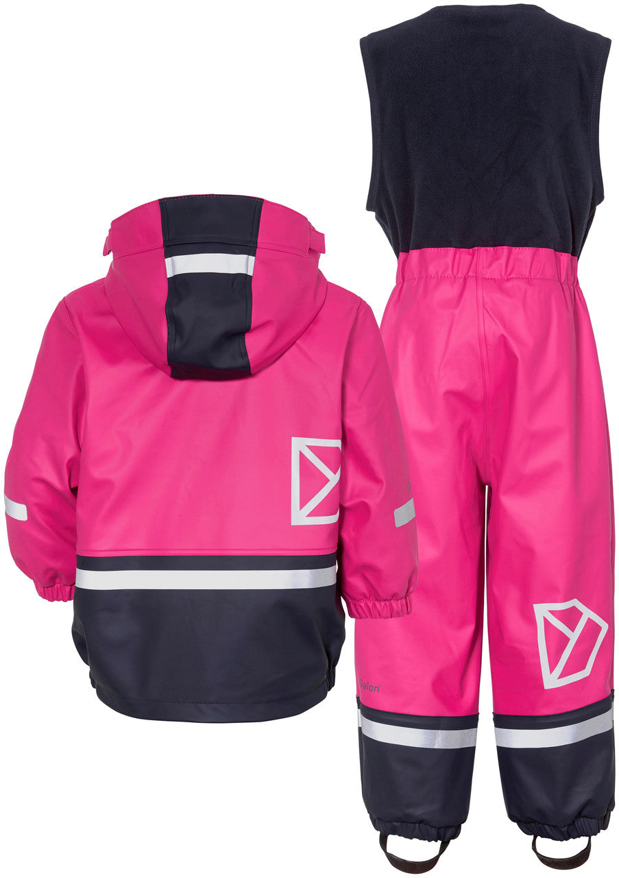 Kids Boardman Fleece Lined Rain Set – Waterproof, Fleece Lined, PU | Didriksons 