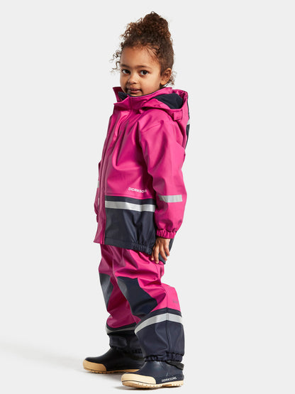 Kids Boardman Fleece Lined Rain Set – Waterproof, Fleece Lined, PU | Didriksons 