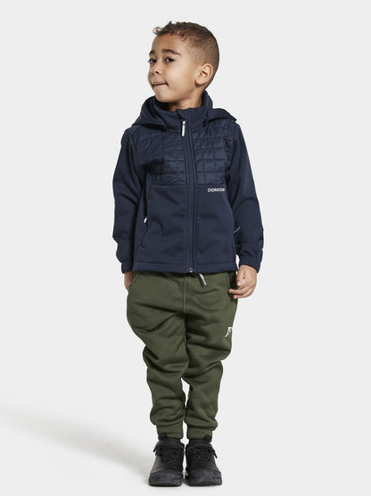 Kids Perfomance Fleece Briska Hybrid Jacket | Didriksons 