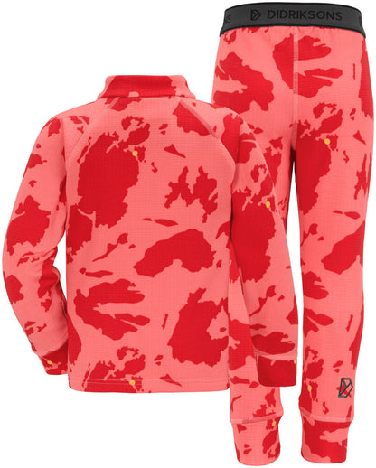 Kids Jadis 2-Piece Base & Mid Layering Set- Printed – Fleece Lined | Didriksons 