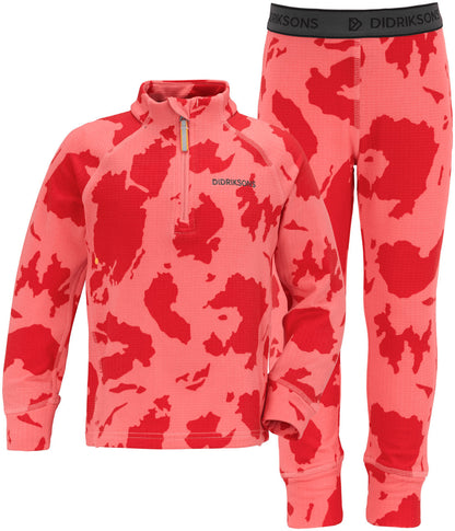 Kids Jadis 2-Piece Base & Mid Layering Set- Printed – Fleece Lined | Didriksons 