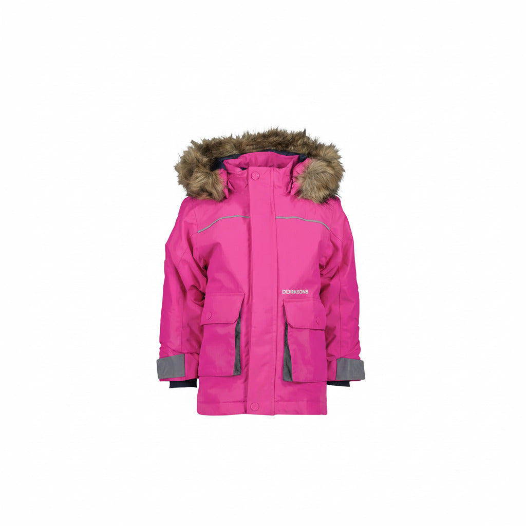 Kids Bjornen Waterproof Winter Jacket – Insulated | Didriksons #color_plastic-pink