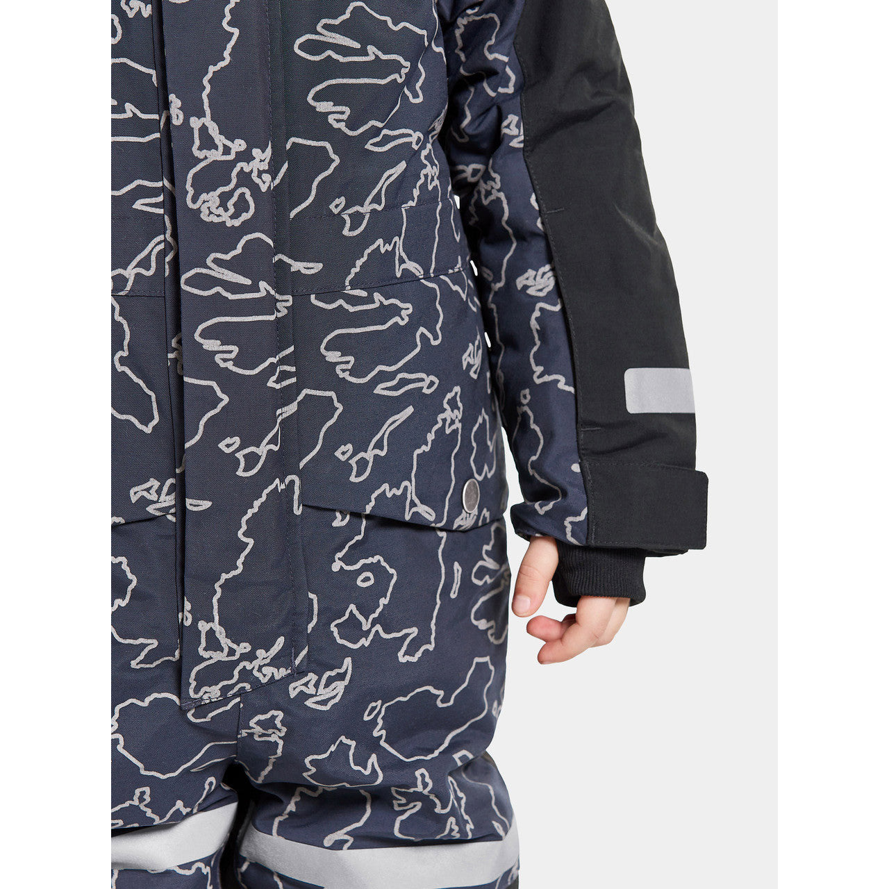 Kids Bjarven Waterproof Winter Snowsuit-Reflective Print – Insulated | Didriksons 