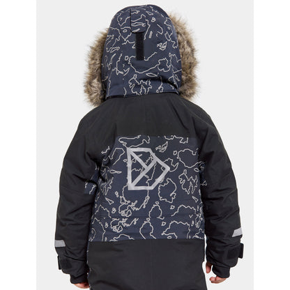 Kids Bjarven Waterproof Winter Snowsuit-Reflective Print – Insulated | Didriksons 
