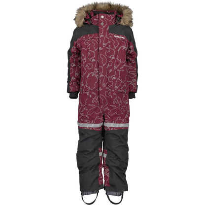 Kids Bjarven Waterproof Winter Snowsuit-Reflective Print – Insulated | Didriksons 