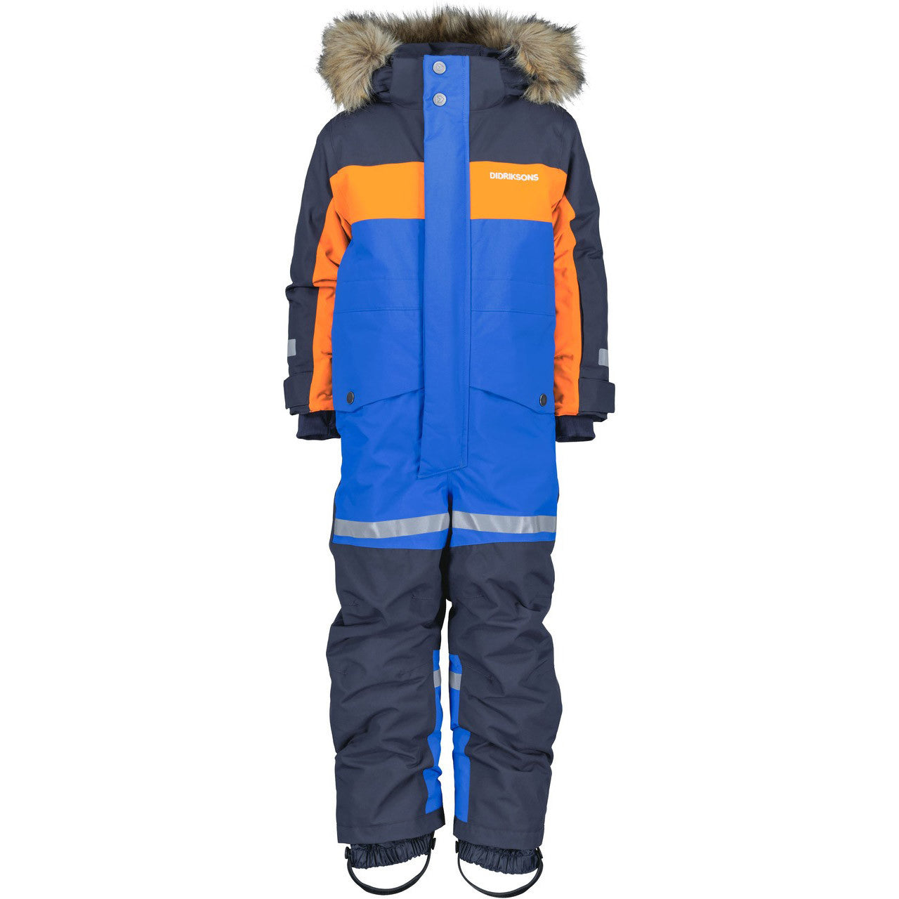 Kids Bjarven Waterproof Winter Snowsuit – Insulated | Didriksons #color_caribbean-blue