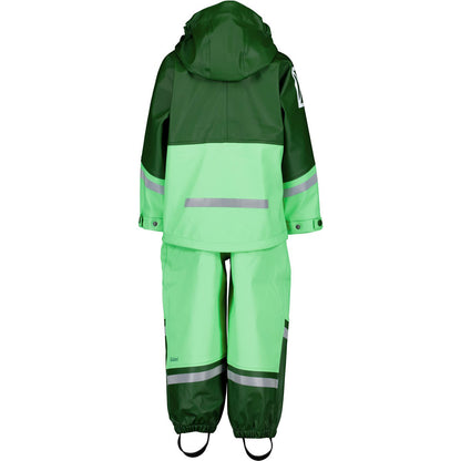 Kids Waterman Rain Set Jacket and Bibs- Lime – Waterproof | Didriksons 