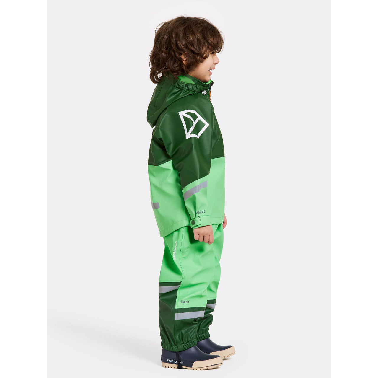 Kids Waterman Rain Set Jacket and Bibs- Lime – Waterproof | Didriksons 