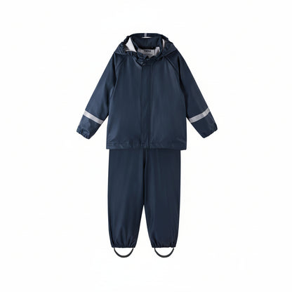 Kids Waterproof Tihku Unlined 2-Piece Rain Set - Jacket And Bib | Reima 