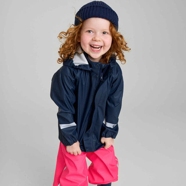 Kids Waterproof Lampi Rain Jacket - Unlined, PU | Reima 
