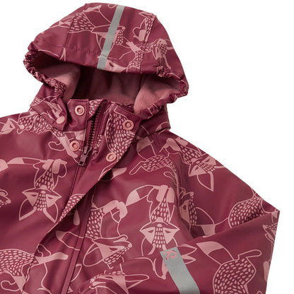 Kids Fleece Lined Waterproof Rain Jacket | Reima 