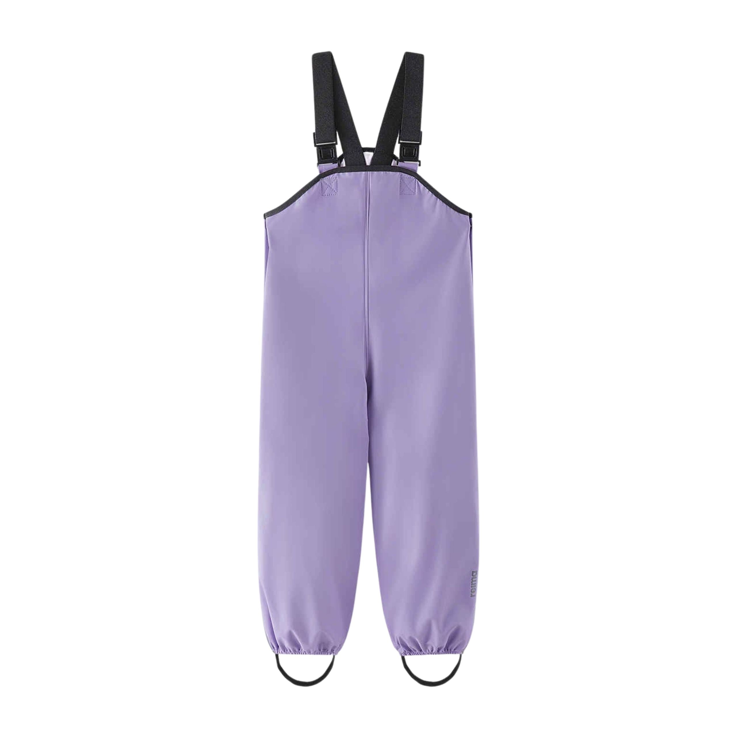 Kids Waterproof Lammikko Rain Bibs - Unlined | Reima #color_blooming-lilac