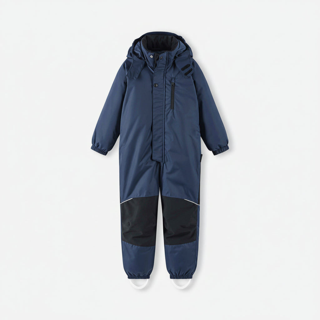 Kids Waterproof Kaunisto Snowsuit - Reinforced Knees | Reima #color_navy