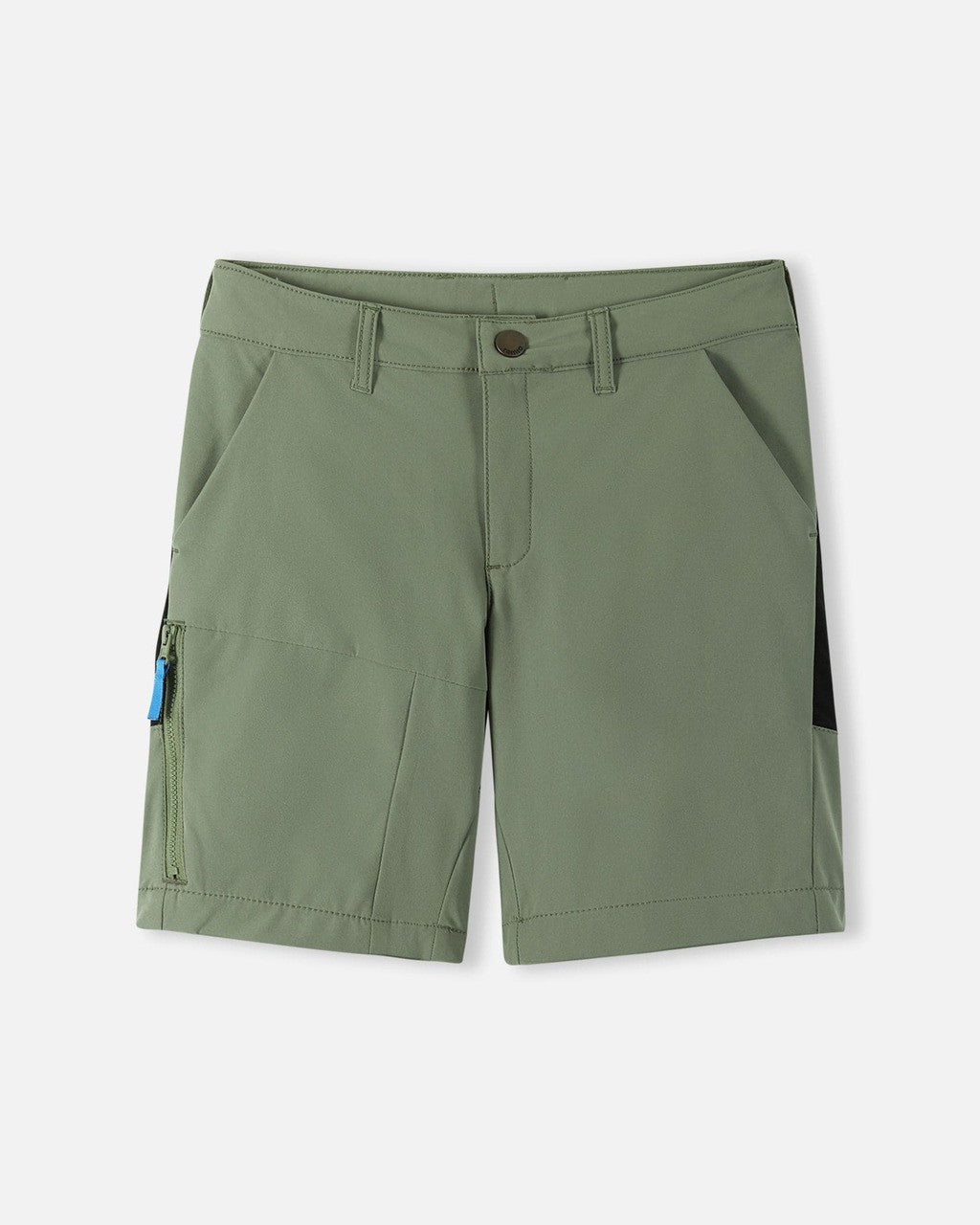 Kids Waterproof Vaelsi Hiking Short - Reinforced Back | Reima #color_greyish-green